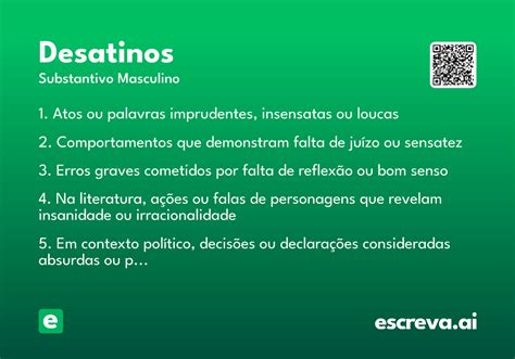 O Que Significa Desatinos