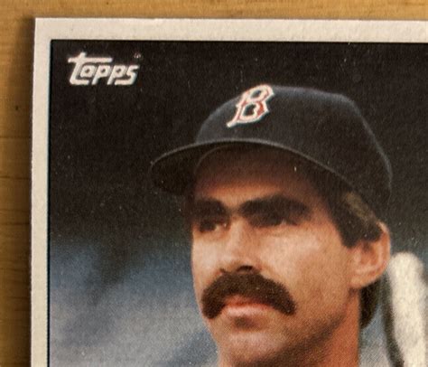 Topps Bill Buckner Baseball Card Red Sox First Base O C