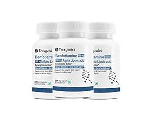 Trexgenics Benfotiamine Mg Alpha Lipoic Acid Mg Mg L