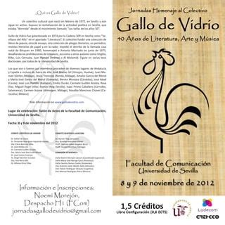 Jornadas Universitarias Sobre El Colectivo Cultural Gallo De Vidrio