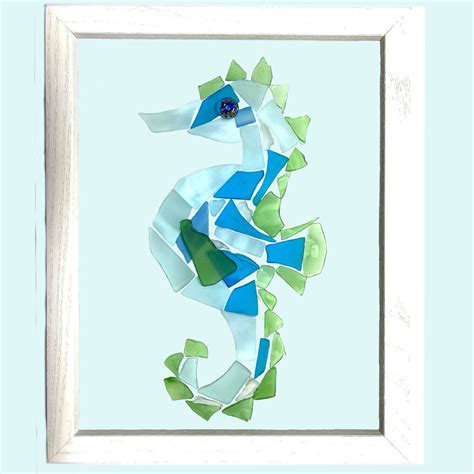 Sea Horse Sea Glass Mosaic