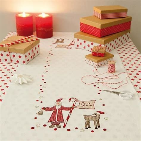 Rico Design Christmas Table Runner Embroidery Kit 311825212 Bell