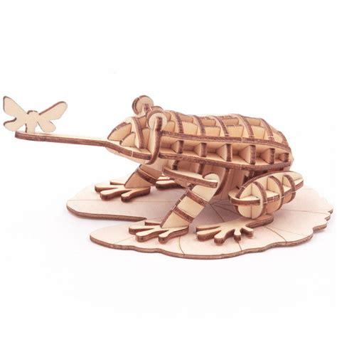 Puzzle 3d En Bois La Grenouille