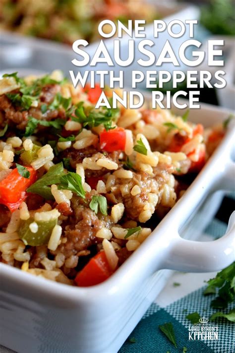 One Pot Sausage With Peppers And Rice Artofit