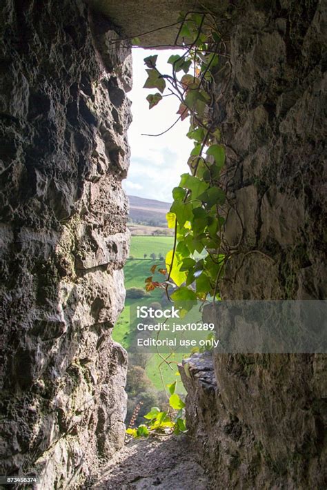 Arrow Slit Or Arrow Loop In A Medieval Castle Stock Photo Download