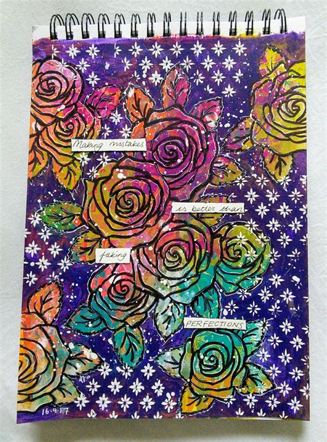 Art Journal: Making mistakes is better than… | Crafty Me