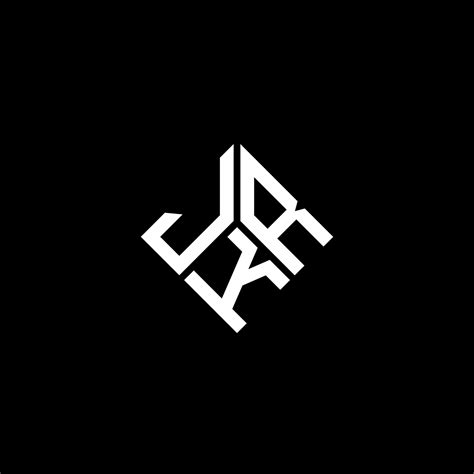 JKR letter logo design on black background. JKR creative initials ...