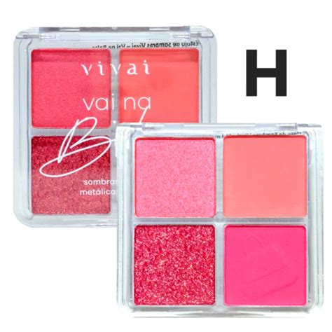 Vivai Paleta Sombra Vai Na Bolsa Cor E Ao H 4056 4 Und