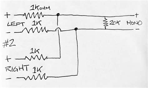 Making a Stereo to Mono Summing Cable (unbalanced) - Gearspace