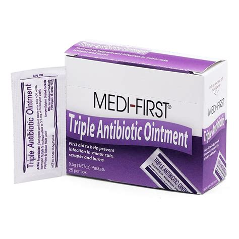 Medi First Bacitracin Neomycin Polymyxin B First Aid Antibiotic