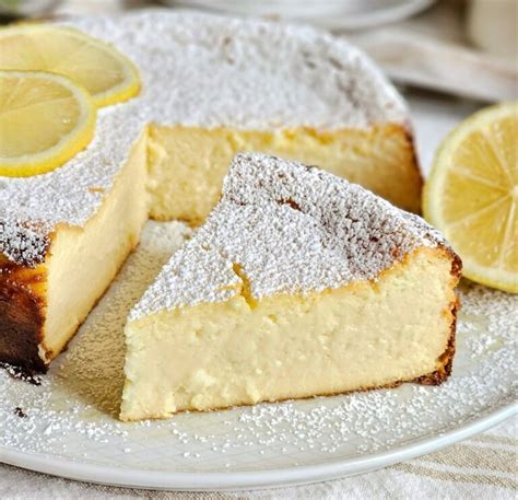 Cremosissima Di Ricotta E Limone Dolce Torta Facile Senza Farina