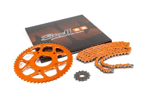 Kit Cha Ne X Stage Alu Cnc Orange Peugeot Rieju Maxiscoot