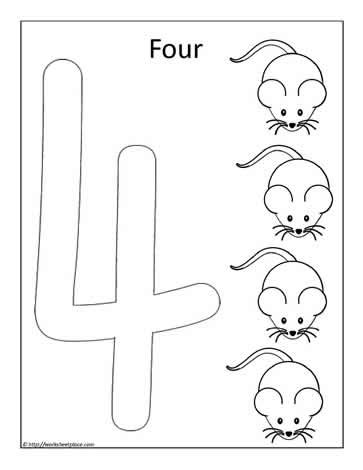 color  number  worksheets