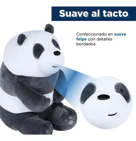 Miniso Peluche De Panda Sentado Osos Escandalosos 30cm We Bare Bears