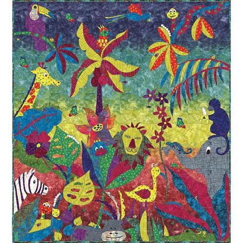 Jungle Friends Quilt Kit By Gourmet Quilter Susan Claire Mayfield