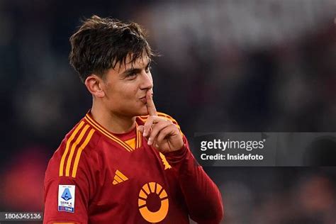 Paulo Dybala of AS Roma celebrates after scoring the goal of 2-1 ...