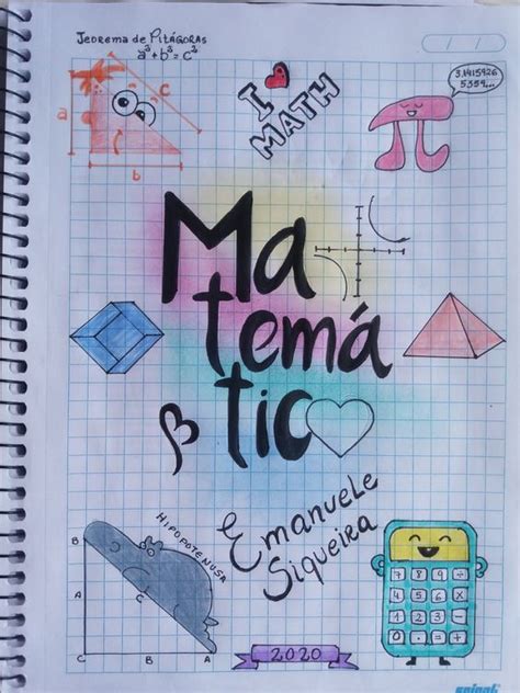 Portadas de matemáticas creativas bonitas ideas fáciles dibujos