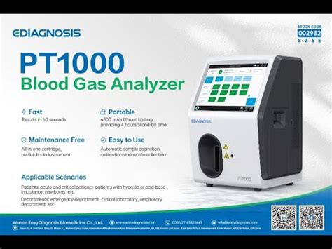 Blood Gas Analyzer Pt Operation Video Youtube