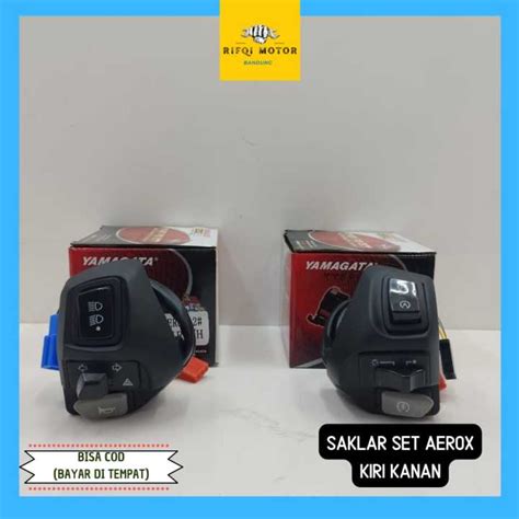 SAKLAR SET KIRI DAN KANAN AEROX 155 PLUS TOMBOL DIM 3 TITIK PLUS TOMBOL