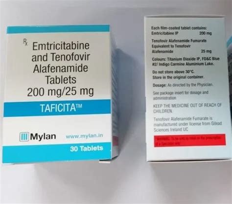 Emtricitabine And Tenofovir Alafenamide Tablets Mg Mg Taficita