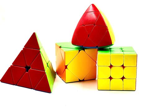 D ETERNAL Cube Set Of 3x3x3 Pyraminx Triangle Mastermorphix And Skewb