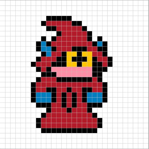 Patrones Hama Beads He Man Orko Pixel Real