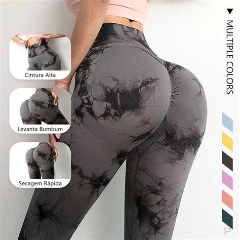 Tie Dye Yoga Pantalones Deportivos Leggings Señoras Sin Costuras