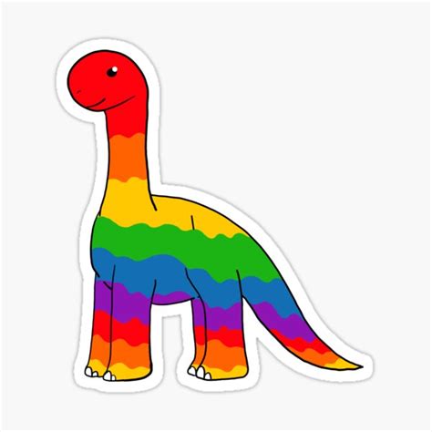 The Gay Dinosaur Sticker For Sale By MagMuck Redbubble
