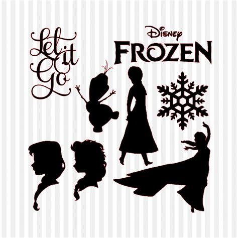 Frozen SVG Frozen Clipart Frozen Silhouette Disney By 5StarClipart