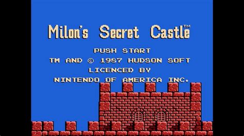 Milons Secret Castle Nes Lets Playwalkthrough Youtube