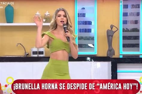 Brunella Horna Renuncia Al Aire A América Hoy Tras Denuncia Contra