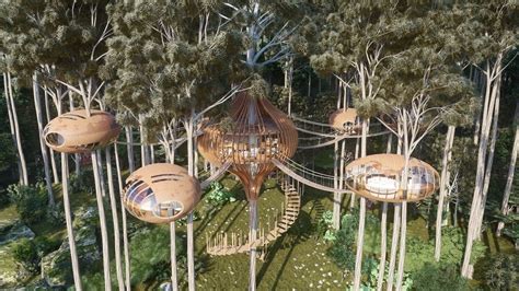 The Nests Cabins Treehouse Hotels Designed By Veliz Arquitecto Tree