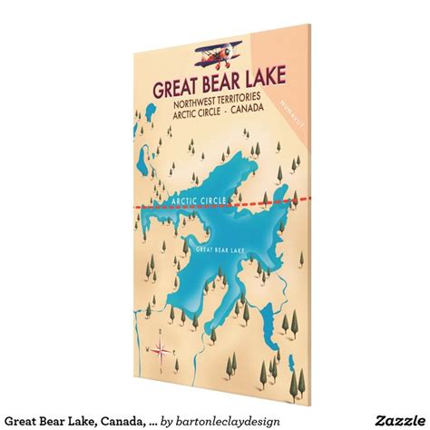 the great bear lake map is shown in front of a white background with an ...