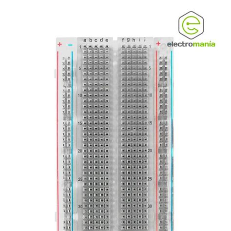 Protoboard Transparente De 830 Puntos Protoboard De 830pts Transparente