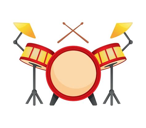 Premium Vector Drums Musical Instrument Vector Illustration