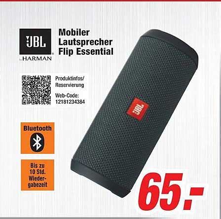 Jbl Mobiler Lautsprecher Flip Essential Angebot Bei Expert