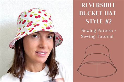 Reversible Bucket Hat Sewing Pattern Grafica Di Cotton Miracle Studio