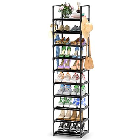 Kottwca 10 Tier Tall Shoe Rack Organizer For Closet Entryway 20 24