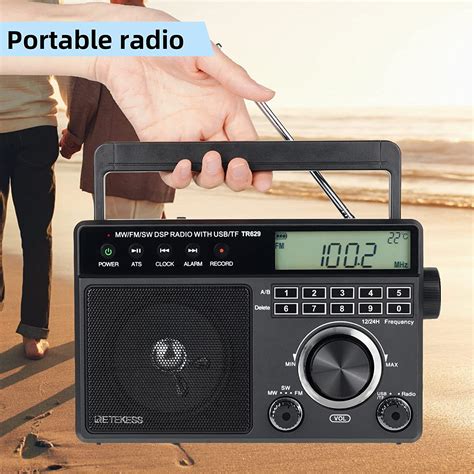 Retekess Tr Radio Portable Poste Radio R Veil Fm Am Num Rique