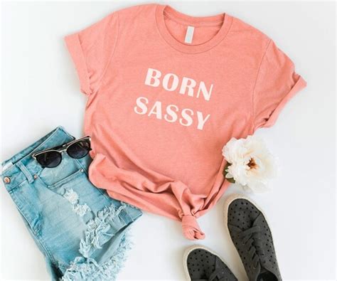 Born sassy funny tshirts for women graphic tees tumblr | Etsy