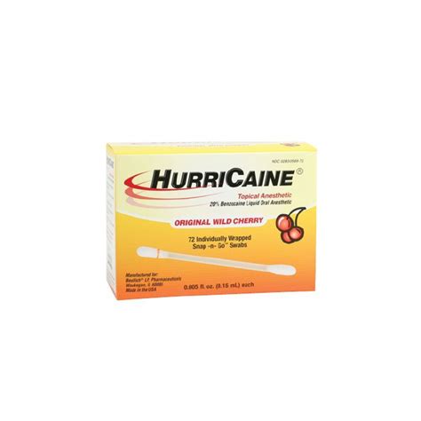 Hurricaine Topical Oral Anesthetic Gel Masune First Aid And Safety