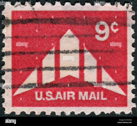 USA CIRCA 1971 Postage Stamp Printed In The USA Shows Silhouette Of