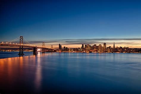 Bay Bridge After Hours #baybridge #bluehour #sunset #talesfromtheroad ...