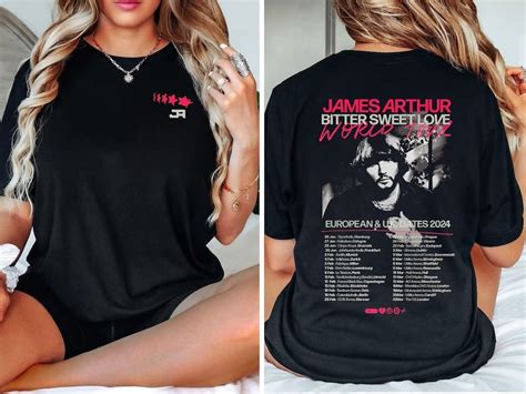 James Arthur Tour Shirt James Arthur Bitter Sweet Love World