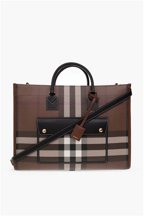 Br Zowy Torba Freya Medium Typu Shopper Burberry Vitkac Polska