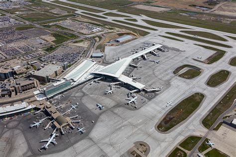 Aerial Photo Calgary International Airport Yyc