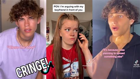 11 Minutes Of Reacting To Cringe Povs Tik Tok Compilation Pt 02 Youtube