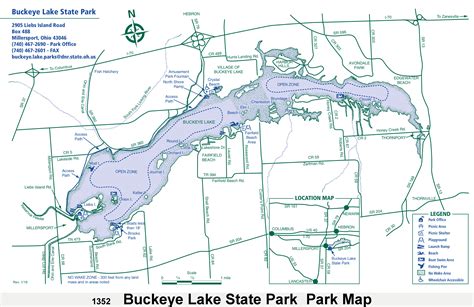 q Buckeye Lake S.P. large – Ohio Hunting Maps – 1400+ page Map Guide to
