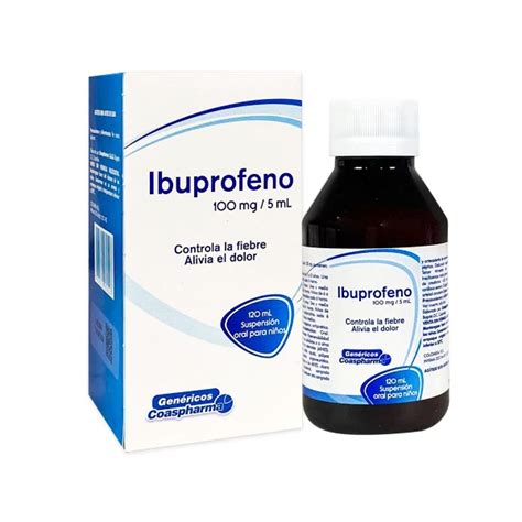 Ibuprofeno Jarabe Pediátrico 100mg 5ml x 120ml Coaspharma Farmatina