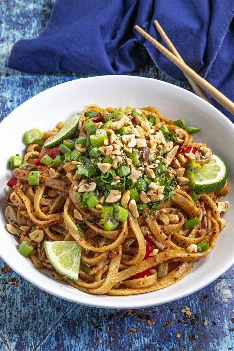 Thai Peanut Noodles Recipe Chili Pepper Madness